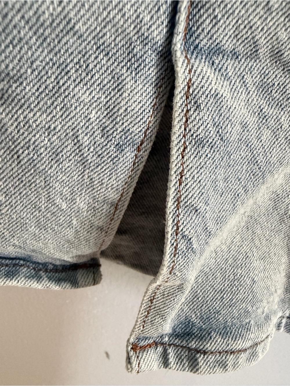 Express Light Wash Denim Jean Skirt High Rise Stretch - Picture 5 of 8
